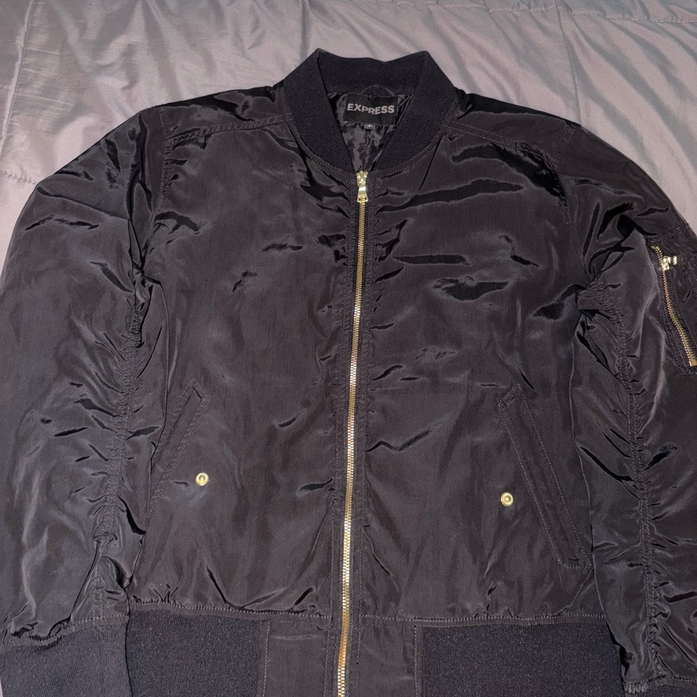 Express Women’s Black Bomber Jacket